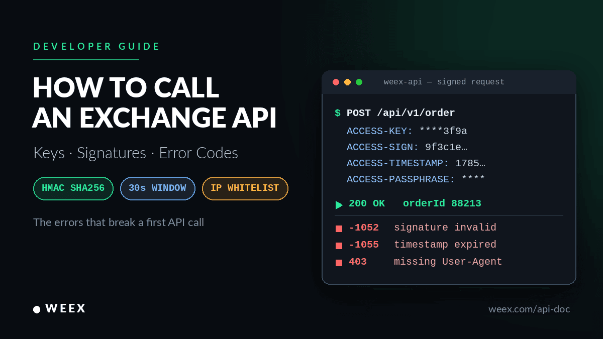 How to Call an Exchange API: Keys, Signatures and Error Codes