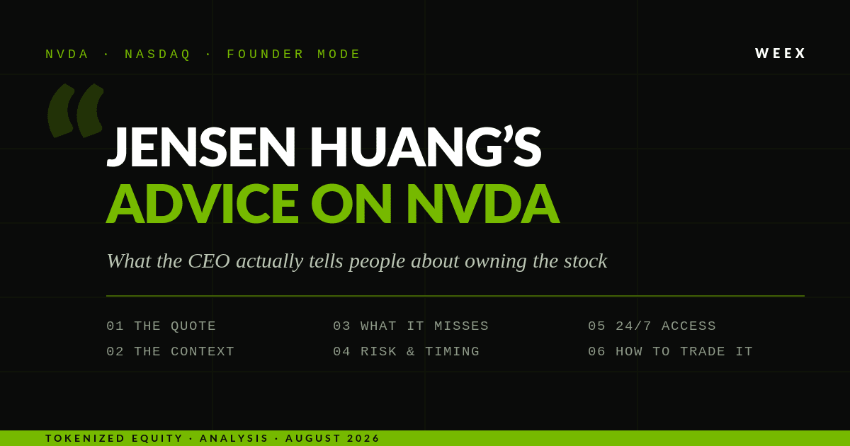 Jensen Huang Stock Advice: What He Said and What It Returned
