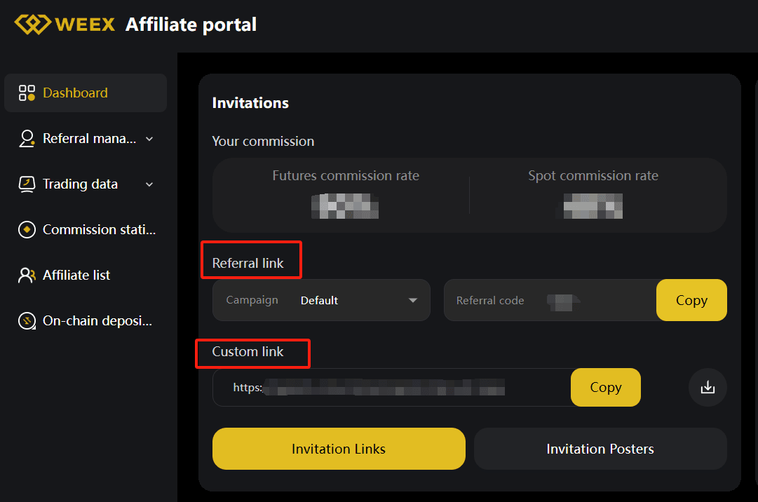 Copy and Share Your Affiliate Links