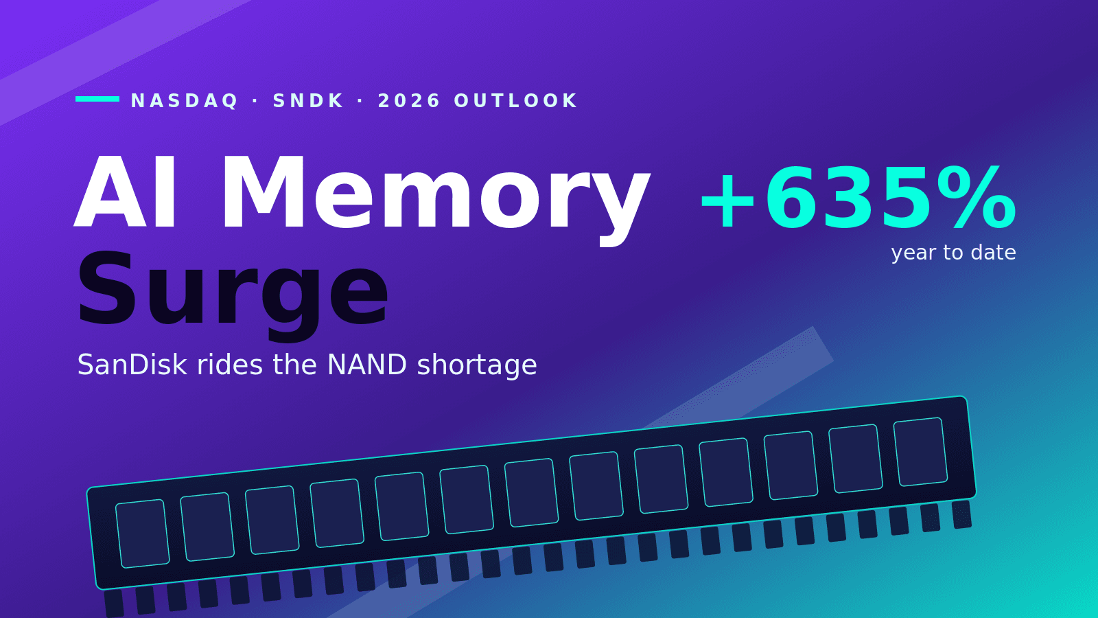 Action SNDK : L'essor de la mémoire IA de SanDisk et perspectives 2026