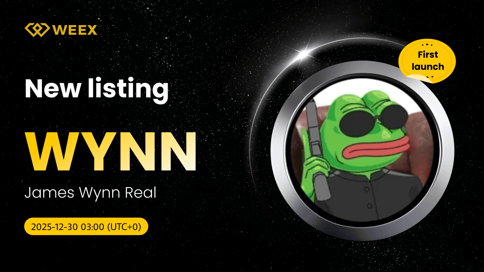WYNN USDT在WEEX交易实盘: 买入James Wynn Real Coin