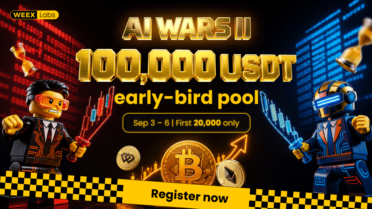 AI Wars II Is Here: WEEX Labs Launches Its Biggest Human vs. AI Trading Showdown Yet, Early Bird Round Opens Sept 3
